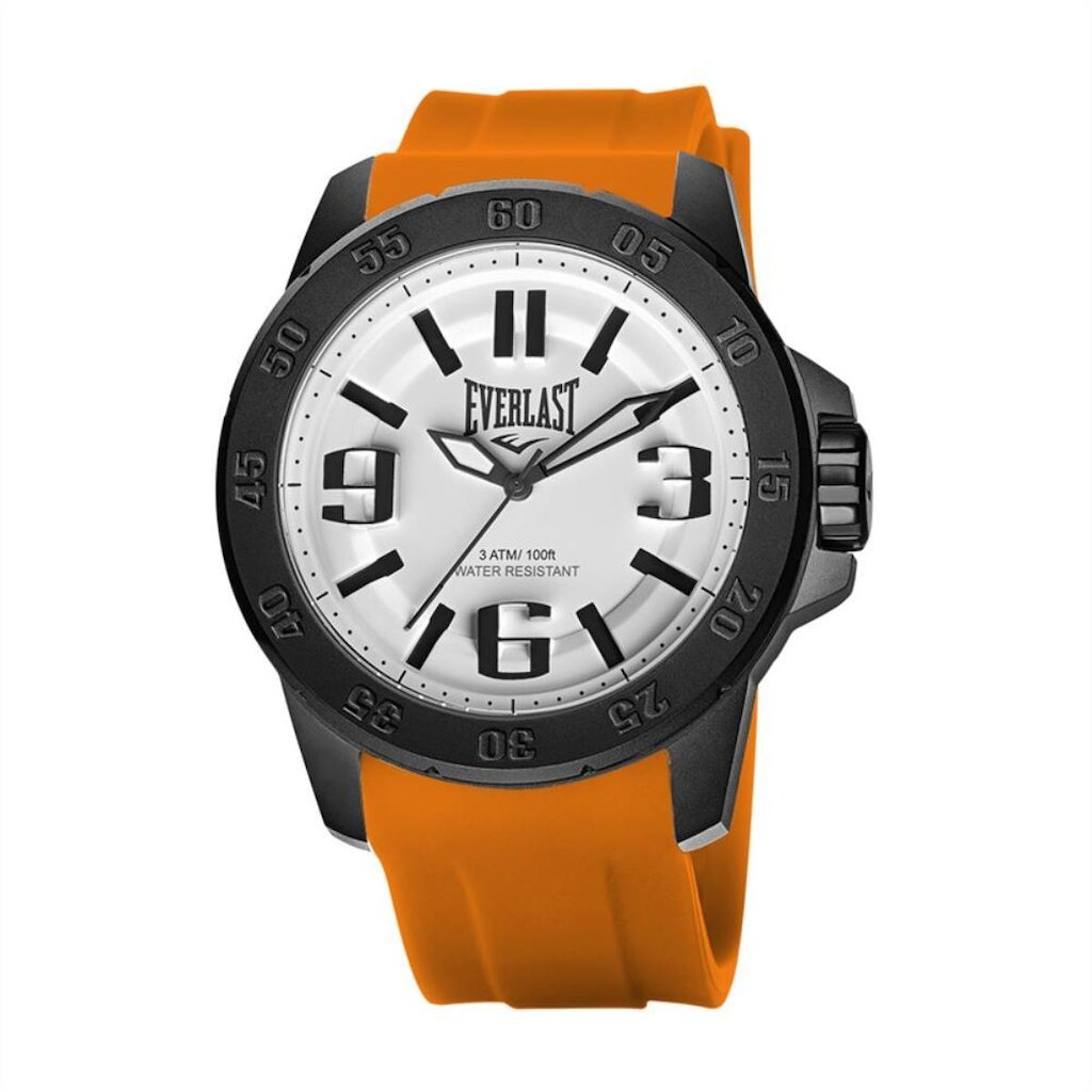 Relógio Analógico Masculino Everlast Prova D'Água Silicone