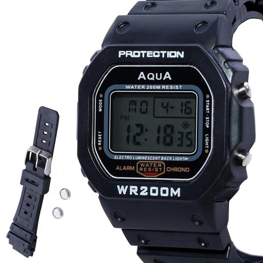 Relógio Aqua GP-519 Masculino com Pulseira Pilha Extra