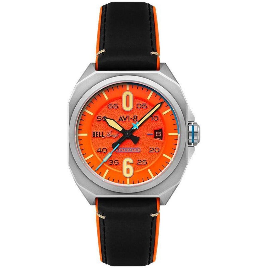 Relógio AVI-8 Machbuster Automatic Retro Orange AV-4115-02