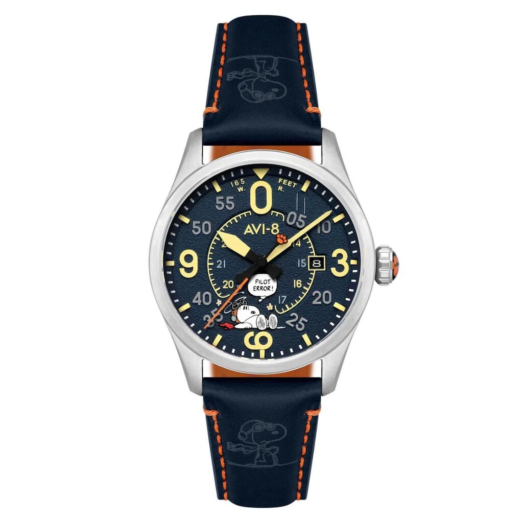 Relógio AVI-8 Peanuts Snoopy Fly Ace Blue Blunder AV-4152-02
