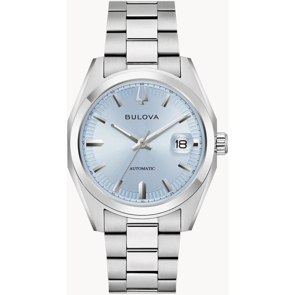 Relógio Bulova Masculino Ref: 96b469 Automático Prateado Surveyor