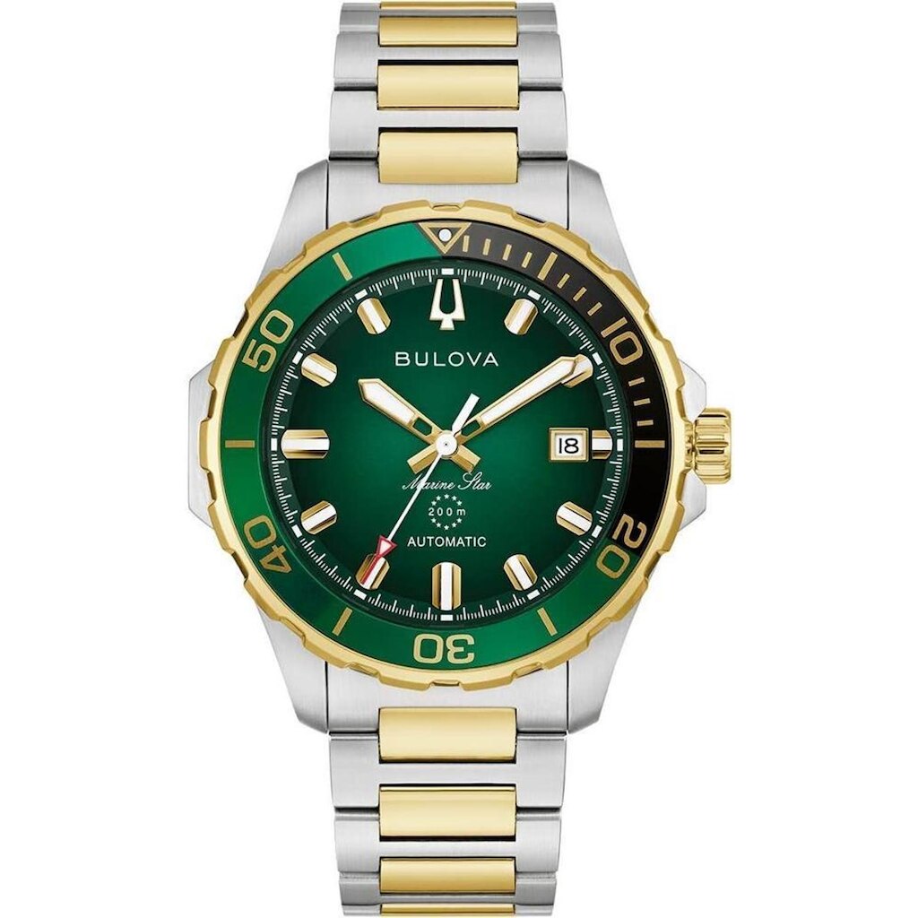 Relógio Bulova Masculino Ref: 98b467 Automático Bicolor Marine Star