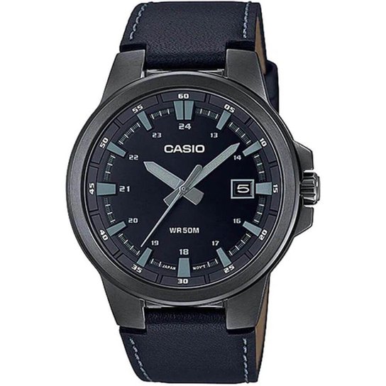 Relógio Casio Collection Masculino MTP-E173BL-1AVDF - Preto
