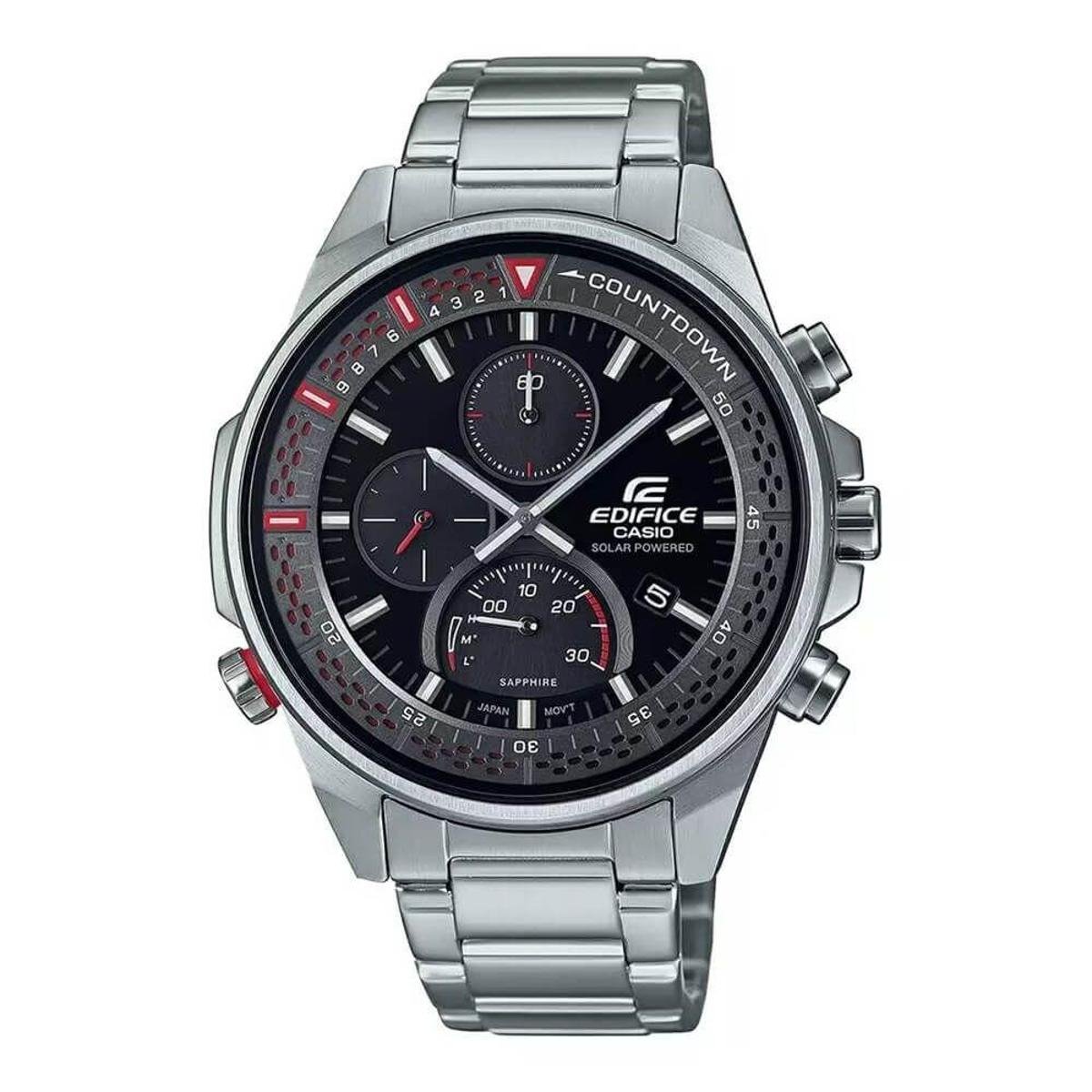 edifice casio wr100m prata