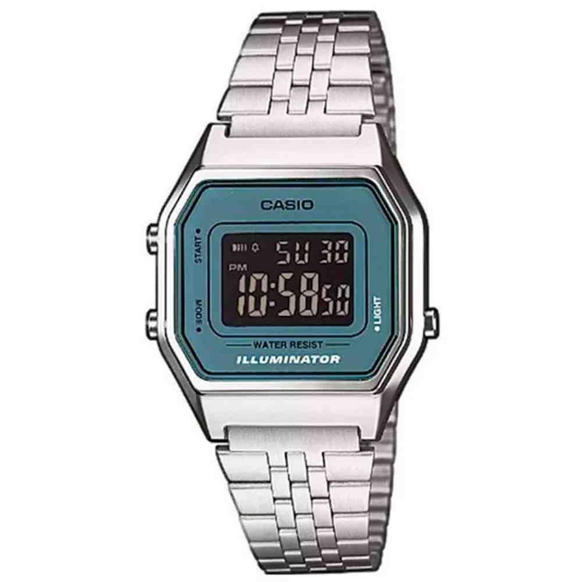 casio illuminator prata feminino