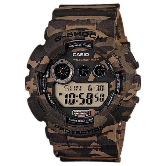 RELÓGIO CASIO MASCULINO G-SHOCK GD-120CM-5DR - Camuflado Menor preço em RELÓGIO CASIO MASCULINO G-SHOCK GD-120CM-5DR - Camuflado