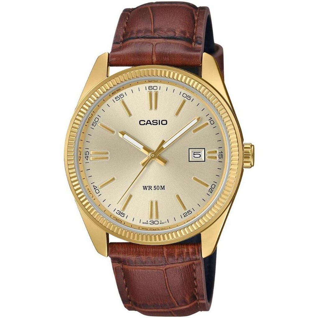Relógio Casio Masculino Ref: Mtp-1302pgl-9avef Clássico Dourado