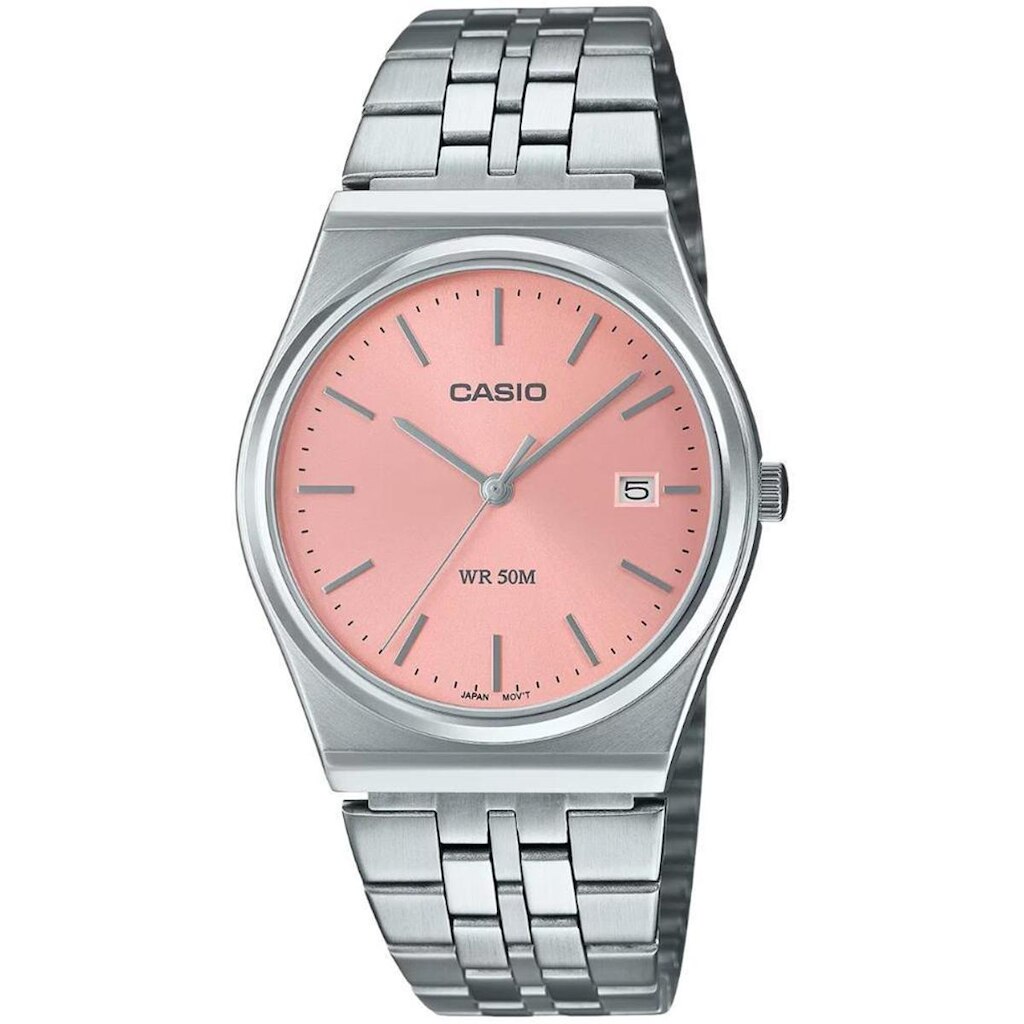 Relógio Casio Masculino Ref: Mtp-b145d-4avdf Clássico Aço Prateado