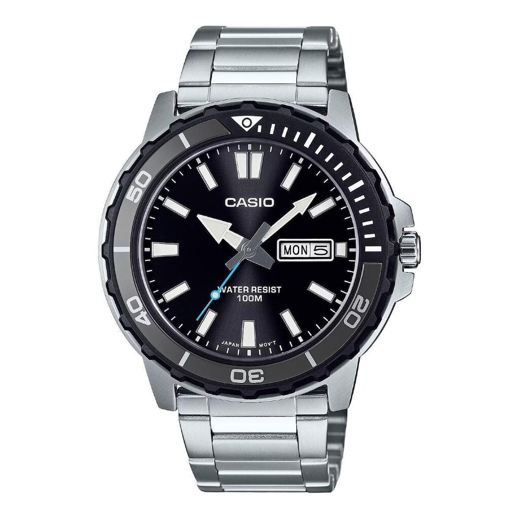 Relógio Casio Standard MTD-125D-1A3V Masculino Aço Inox