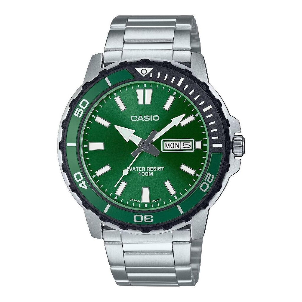 Relógio Casio Standard MTD-125D-3AV Masculino Aço Inox