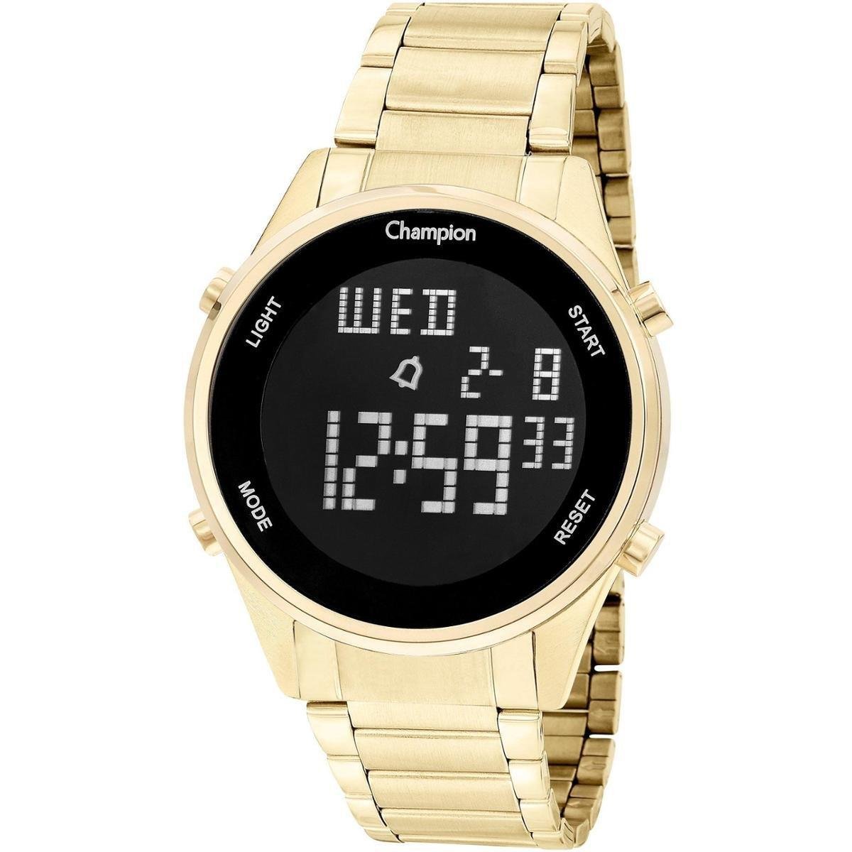 Relógio Champion CH40142K Quartz Digital Dourado - Dourado | Netshoes
