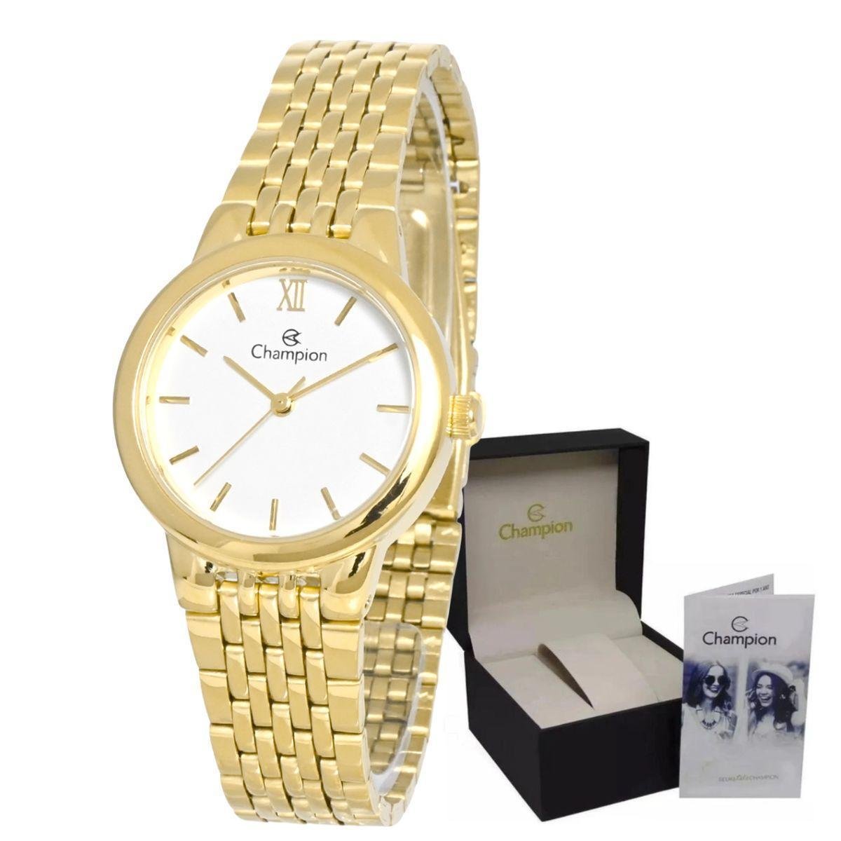 Relógio Champion de Pulso Padrão Dourado Prova D'agua é ruim? Relógio Champion de Pulso Padrão Dourado Prova D'agua é boa?