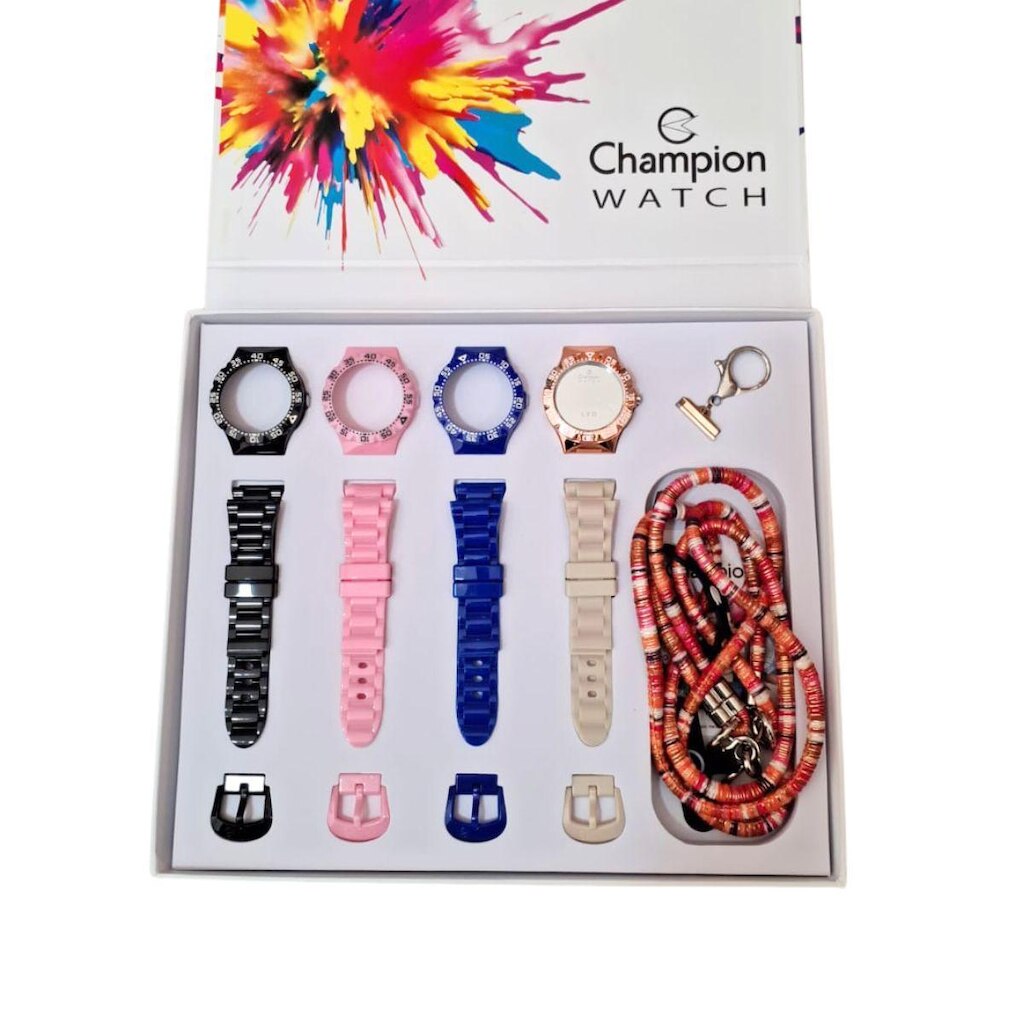 Relógio Champion Digital Troca Pulseiras Analógico CP40377B