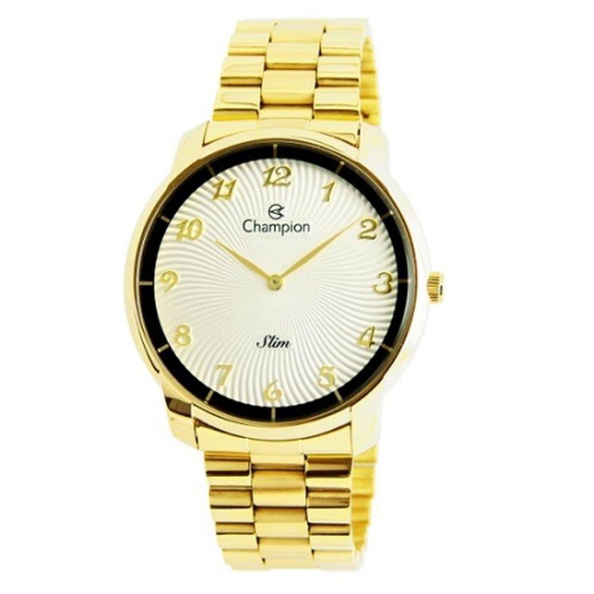relogio masculino dourado netshoes