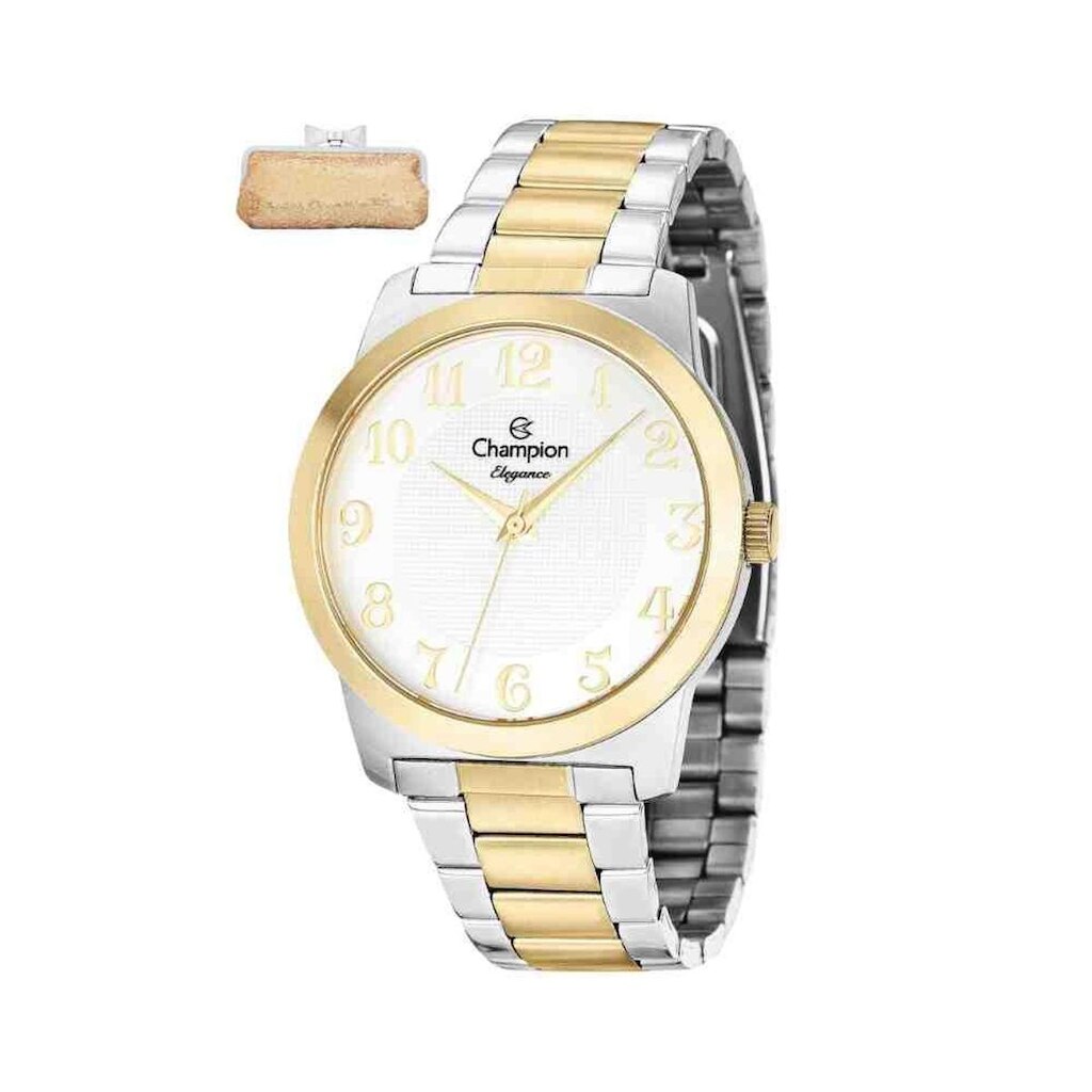 Relógio Champion Prata Dourado Feminino CN26386S