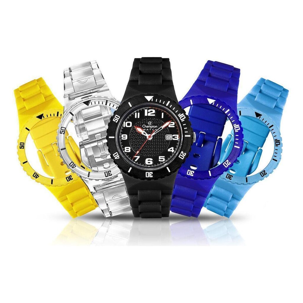 Relógio Champion Troca Pulseiras CP30219F Prova D'Água 100m