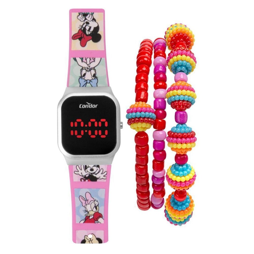 Relógio Condor   Cohbaad/kg  LED Minnie e Margarida