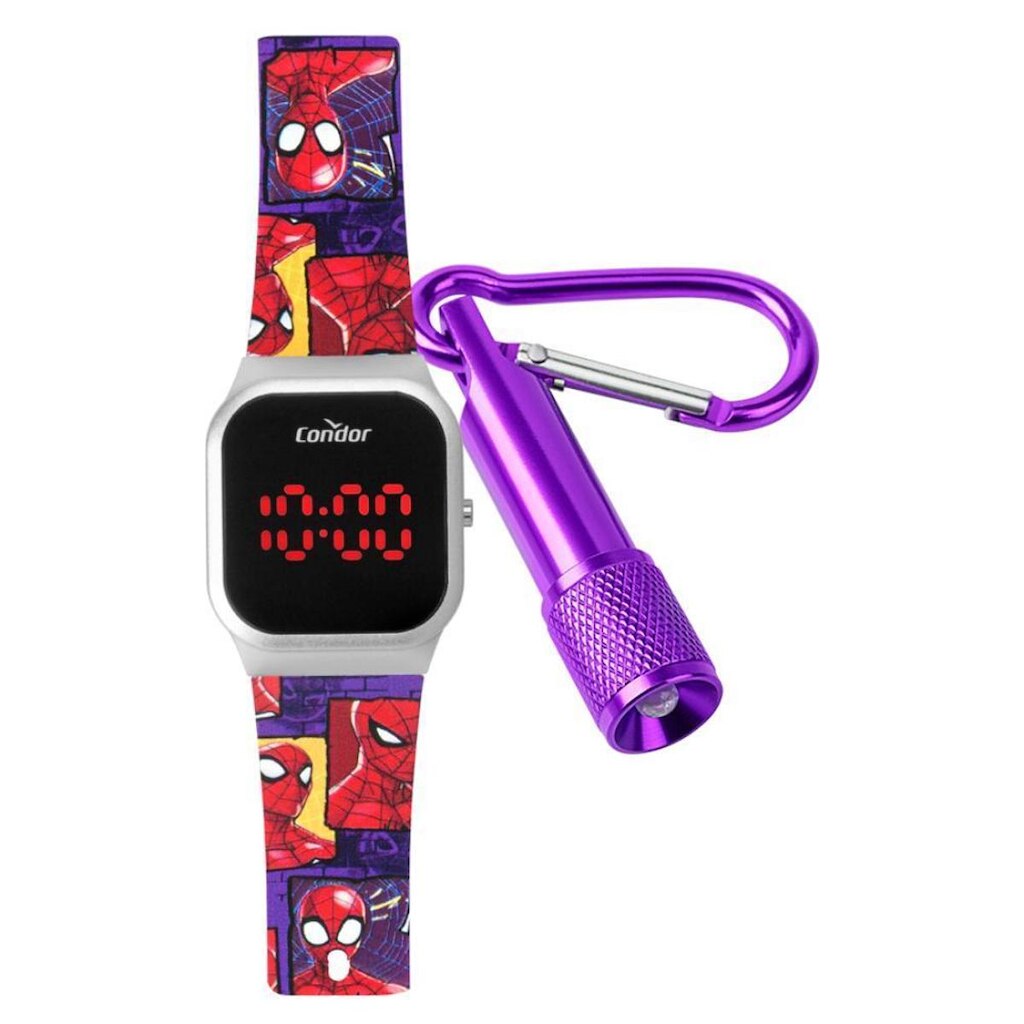 Relógio Condor   Cohbaaj/kr  LED Homem Aranha