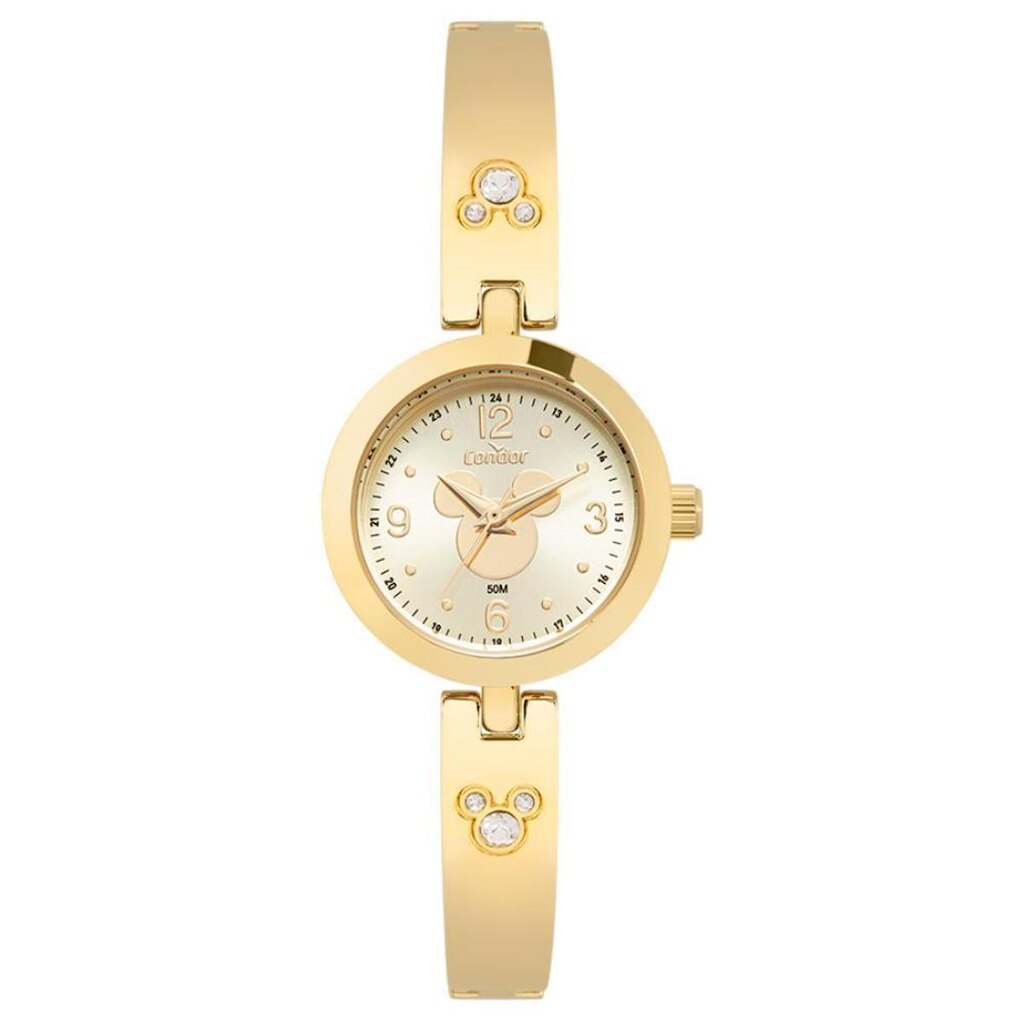 Relógio Condor Feminino Ref: Co2035ntd/5x Dourado Bracelete Mickey