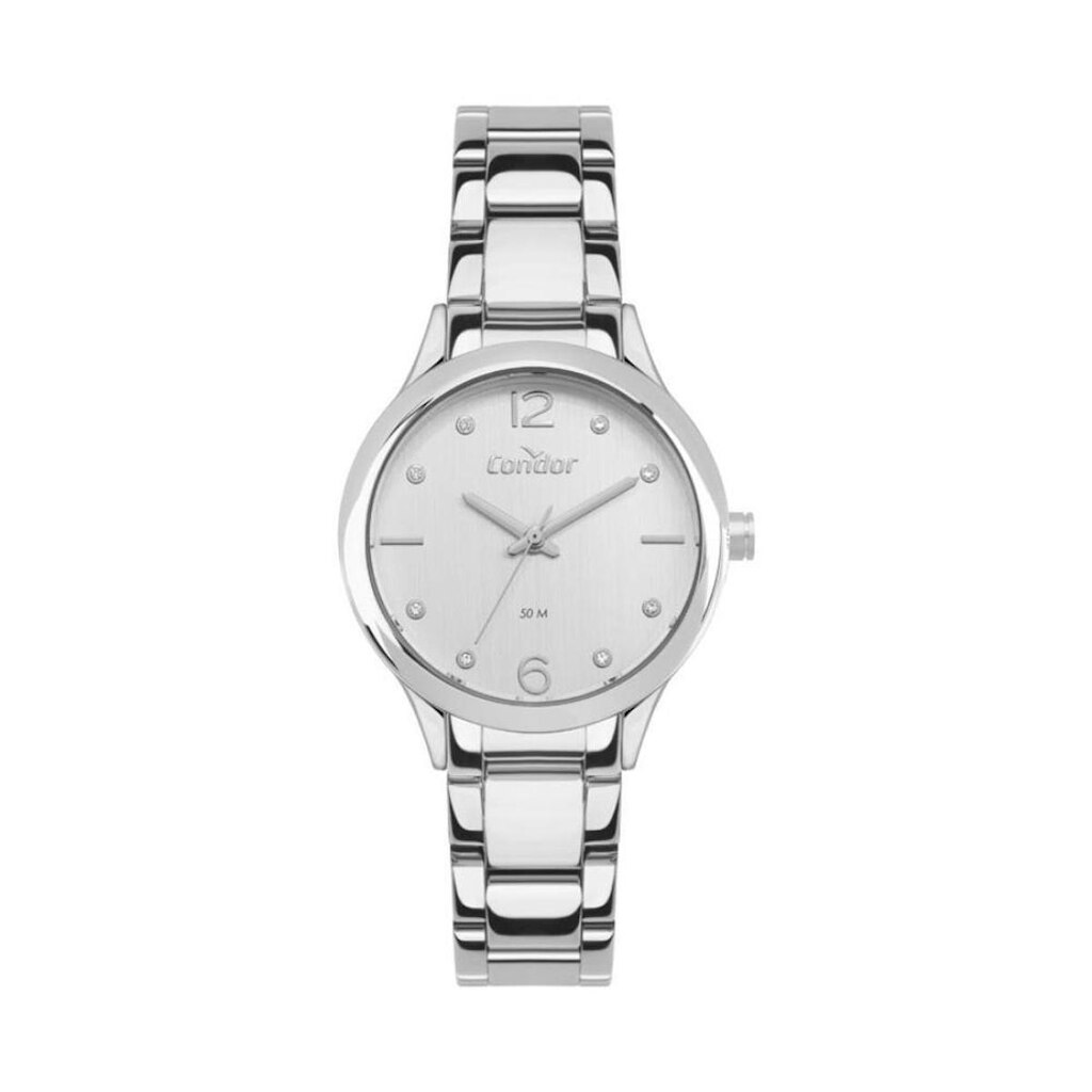 Relógio Condor Feminino Ref: Co2035nzs/4k Casual Prateado
