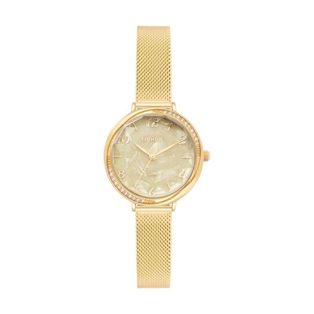 Relógio Condor Feminino Ref: Co2035nzv/4x Casual Mesh Dourado