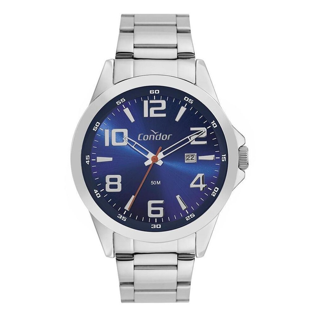 Relógio Condor Masculino Dia A Dia Prata - CO2115MYR/4A