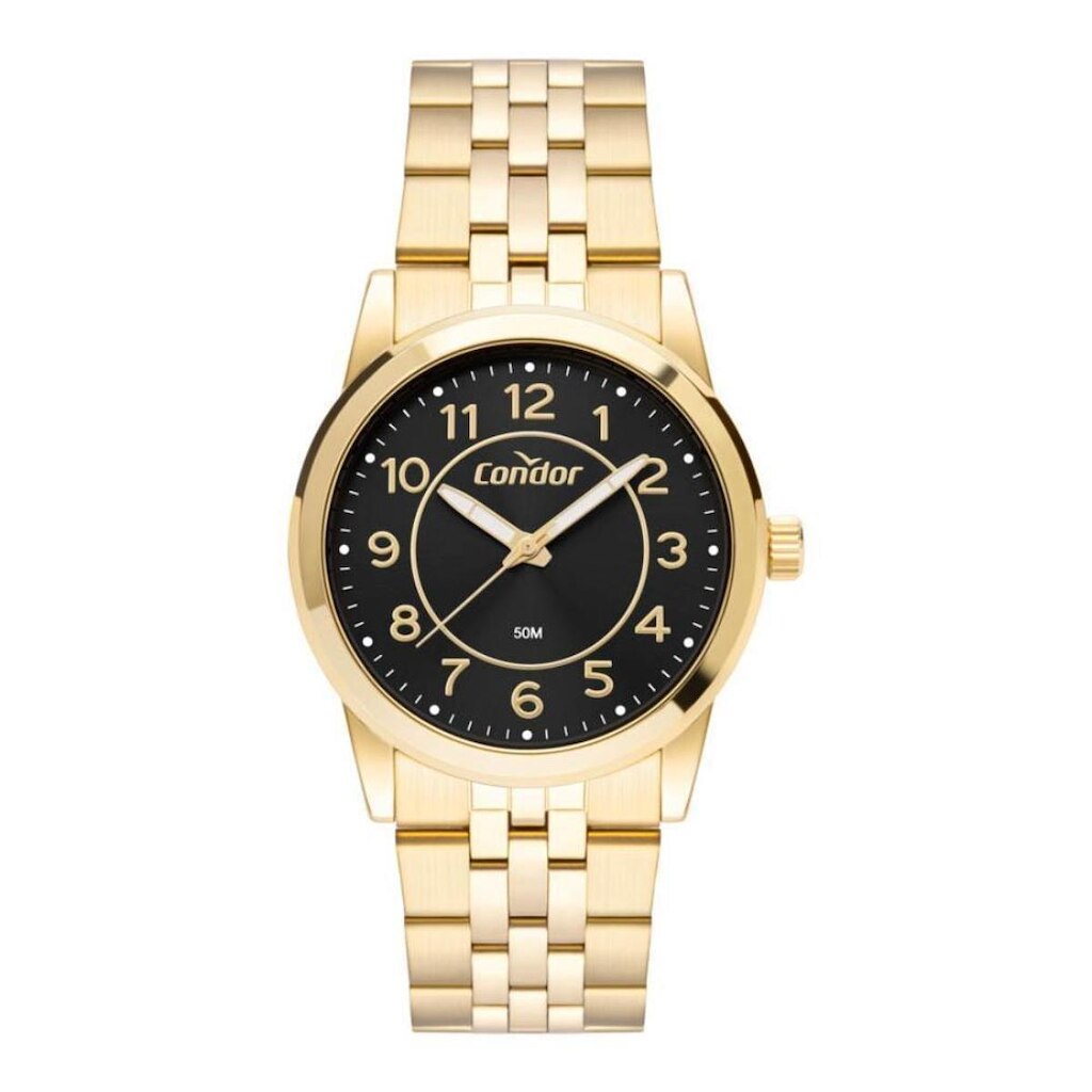 Relógio Condor Masculino Ref: Co2035ocu/4p Classico Dourado