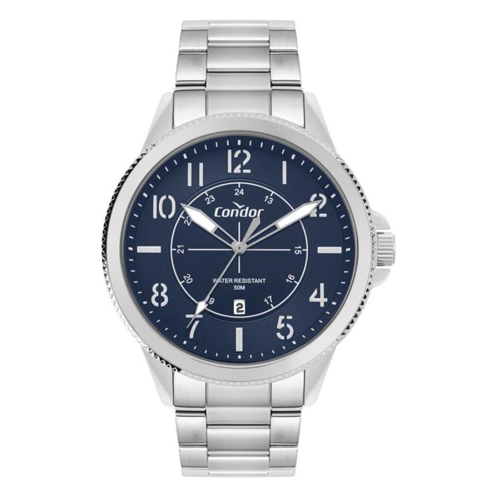 Relógio Condor Masculino Ref: Co2115nct/4k Militar Prateado
