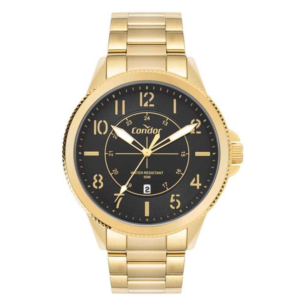 Relógio Condor Masculino Ref: Co2115ncu/4d Militar Dourado