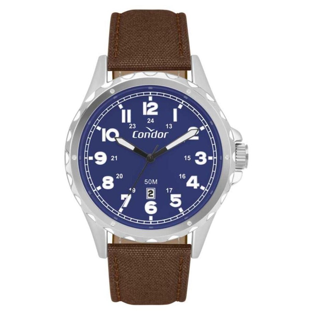 Relógio Condor Masculino Ref: Co2115ncy/5k Militar Prateado