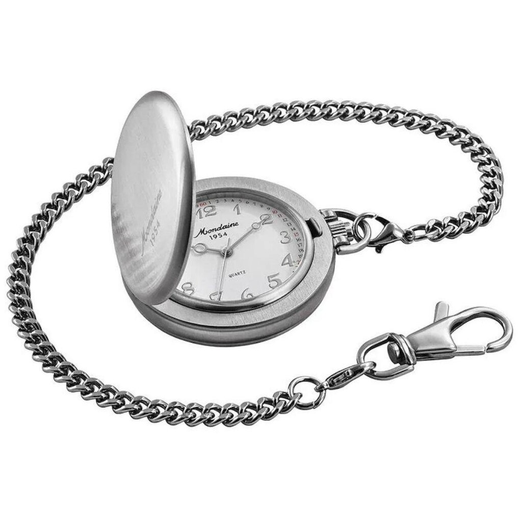 Relógio De Bolso Mondaine 99780g0mvne3 Clássico 1954 Prata Prateado