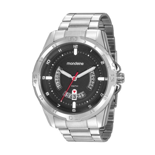 Relógio de pulso Mondaine Prata - Função calendario - Masculino - 32199G0MVNE2 - Única Menor preço em Relógio de pulso Mondaine Prata - Função calendario - Masculino - 32199G0MVNE2 - Única