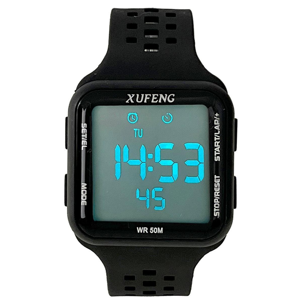 Relógio Digita Quadrado Masculino Academia Resistente Água Esportivo Xufeng Menor preço em Relógio Digita Quadrado Masculino Academia Resistente Água Esportivo Xufeng