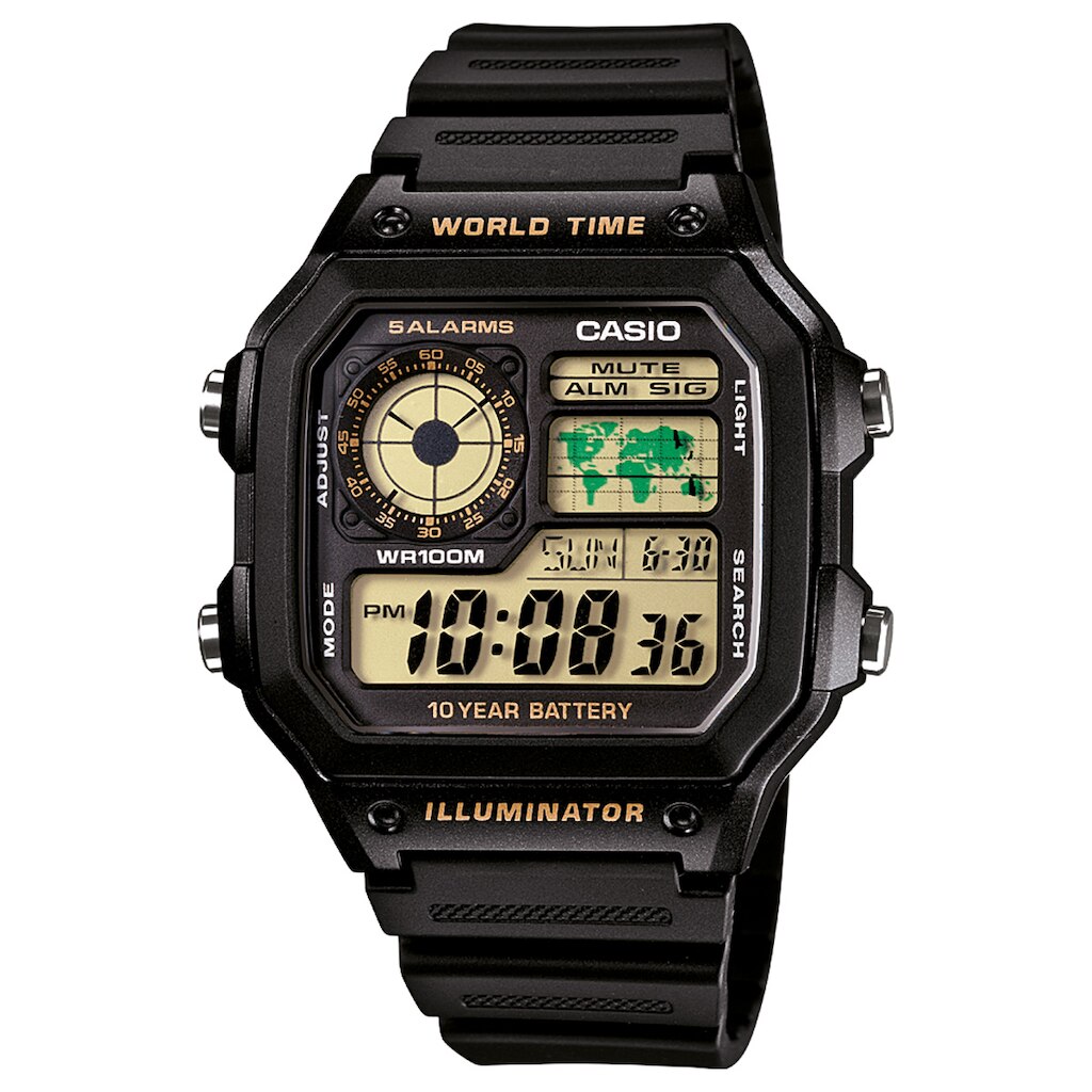 Relógio Digital Casio AE-1200WH-1BVDF Masculino