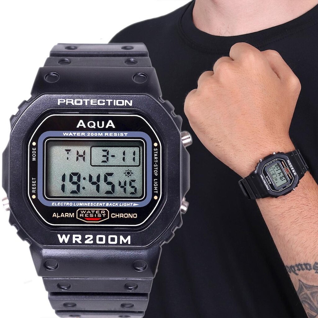 Relógio Digital GP519 WR200M Aqua a Prova Dágua