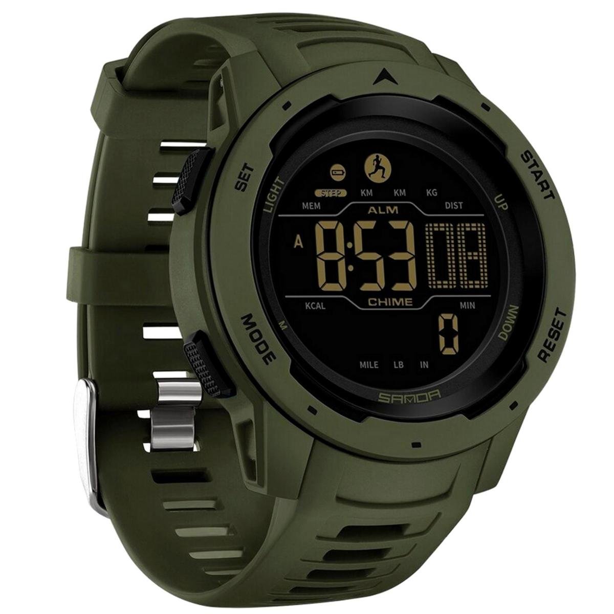 Relógio Digital Masculino Esportivo Tela Led Display Luminoso A Prova Dagua - Branco Menor preço em Relógio Digital Masculino Esportivo Tela Led Display Luminoso A Prova Dagua - Branco