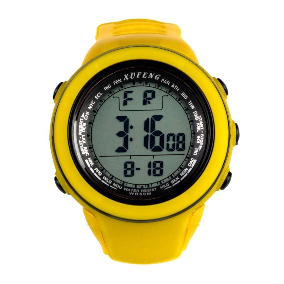 Relógio digital amarelo Clearance