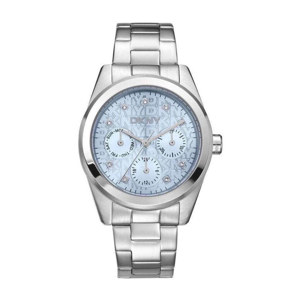 Relógio Dkny Feminino Ref: Dk1l109m0035 Multifunção Prateado