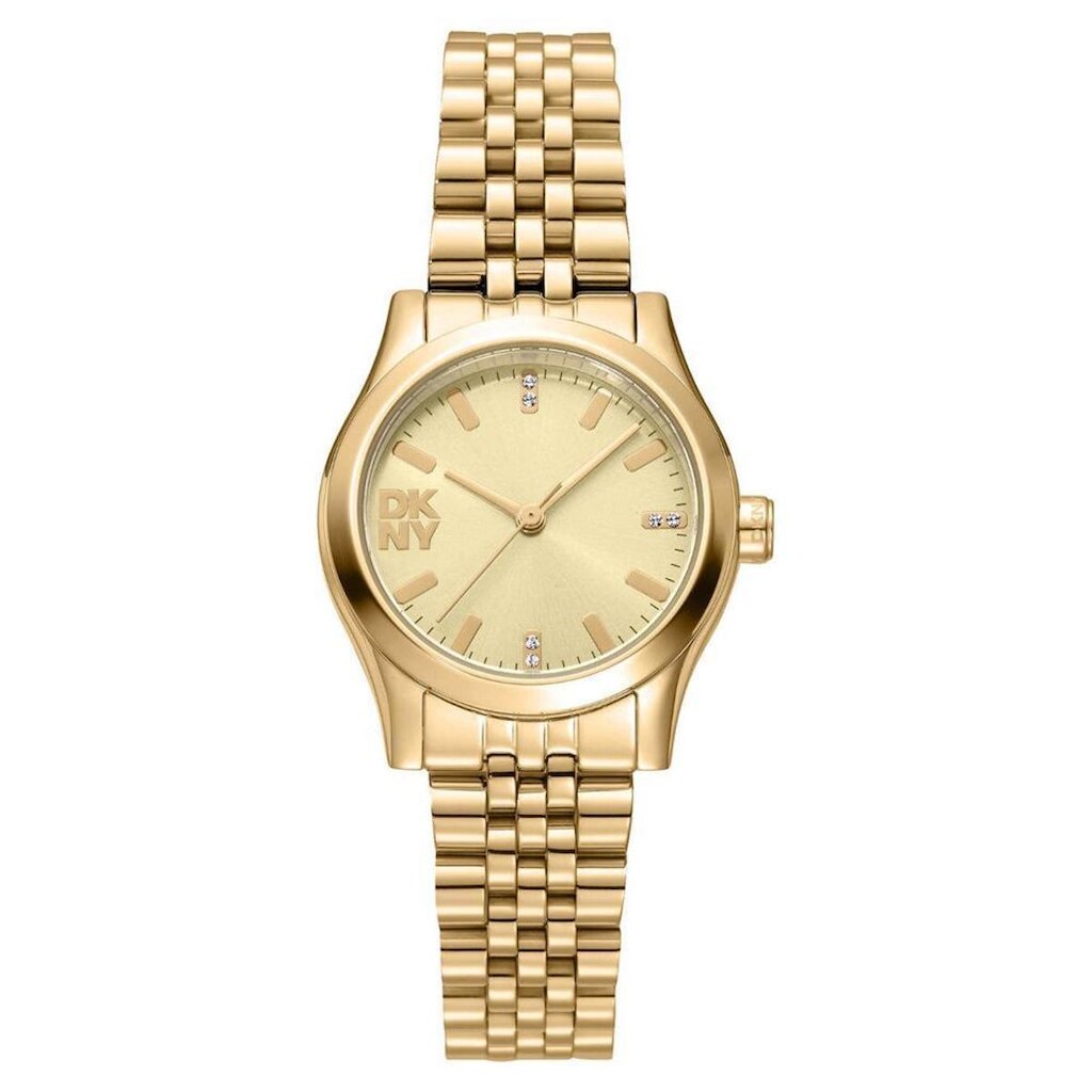 Relógio Dkny Feminino Ref: Dk1l156m0065 Casual Dourado