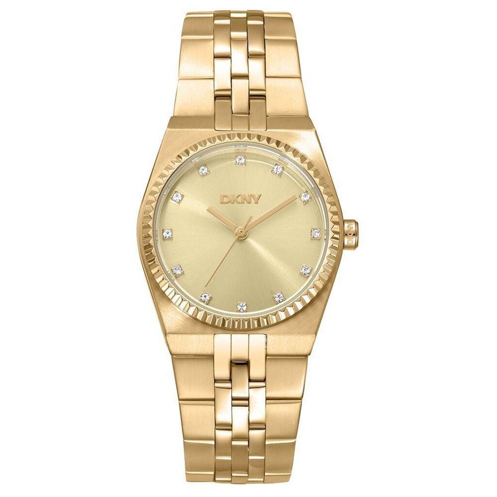 Relógio Dkny Feminino Ref: Dk1l177m0035 Casual Dourado