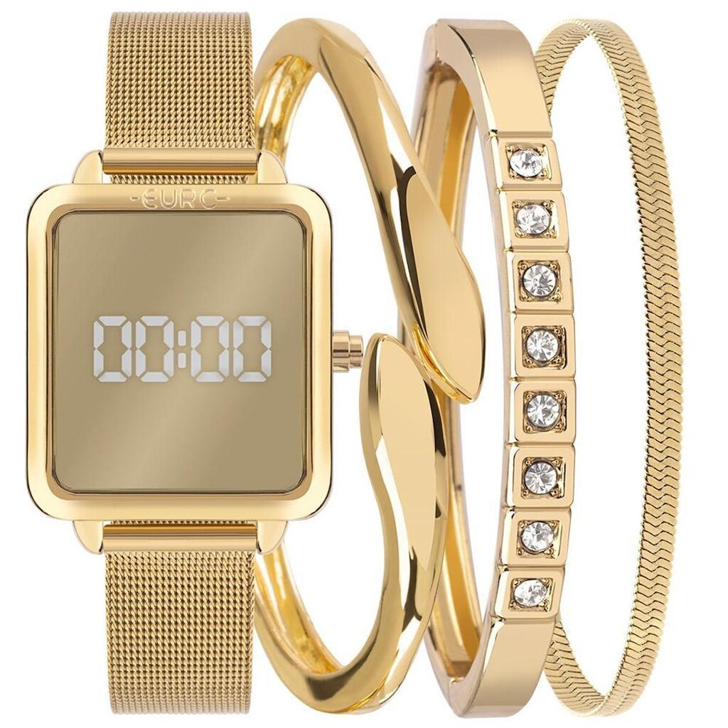Relógio Euro Feminino Mix Digital Dourado - EUDS8054AC/K4D EUDS8054AC/K4D