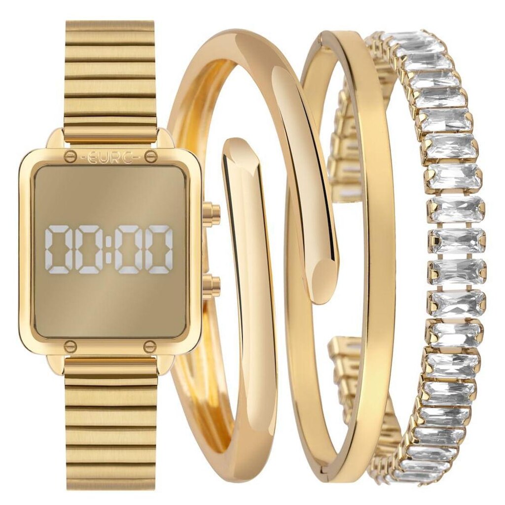 Relógio Euro Feminino Mix Digital Dourado - EUMD27AAE/K4D EUMD27AAE/K4D