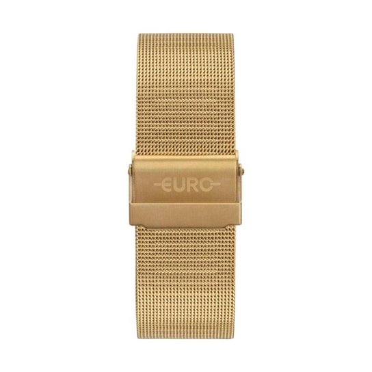 Relógio Euro Feminino Ref: Eu2035zav/4d Retangular Mesh Dourado