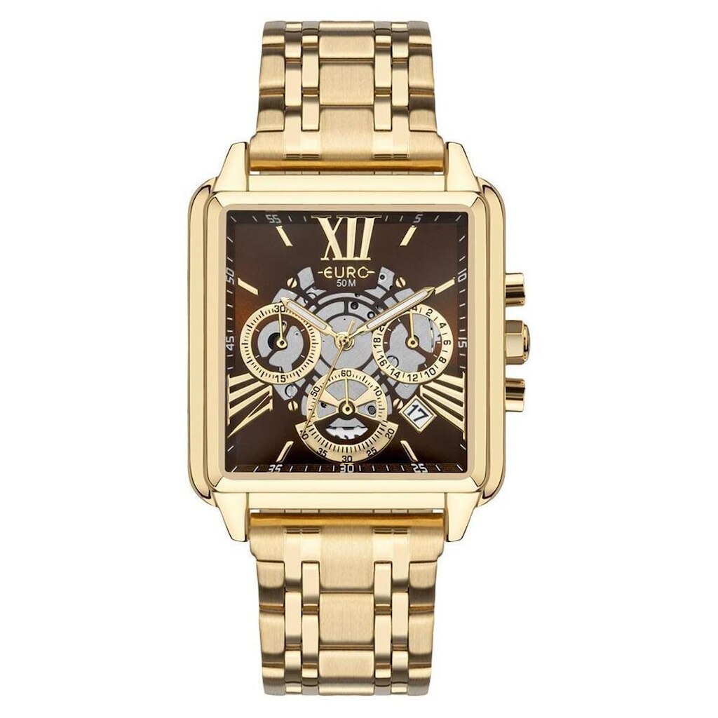 Relógio Euro Unissex Big Case Dourado - EUJS26AE/4M EUJS26AE/4M
