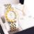 Relógio Feminino Champion Analógico CH30037W Kit Colar e Brincos - Prata+Dourado