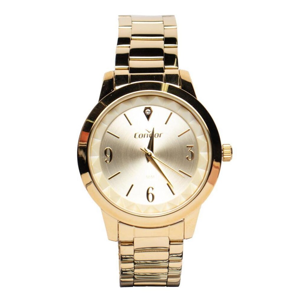 Relógio Feminino Condor Co2035nbg/K4d Kit Elegante Dourado