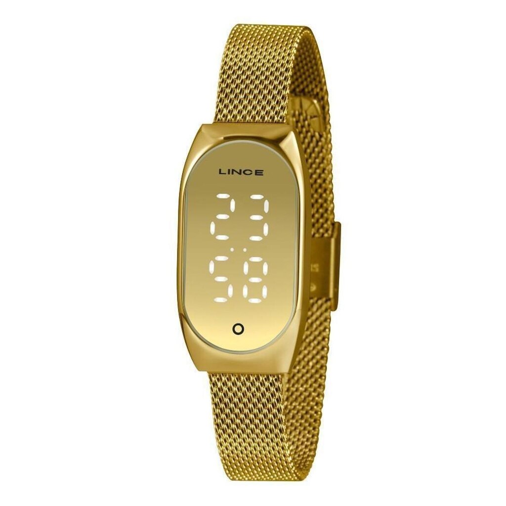 Relógio Feminino Lince Digital Dourado - LDG4706L CXKX