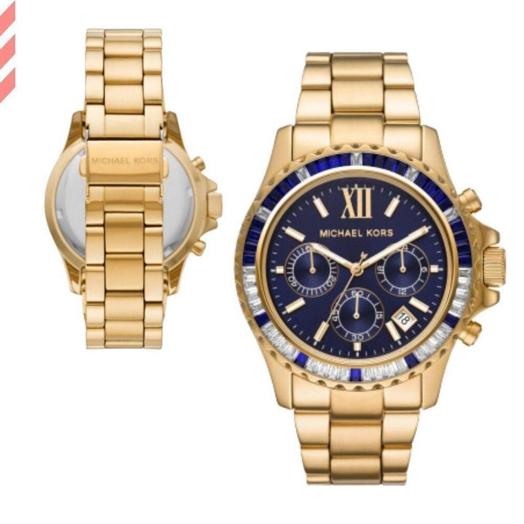 RELOGIO FEMININO MICHAEL KORS DOURADO FUNDO MARINHO MK6971/1AN