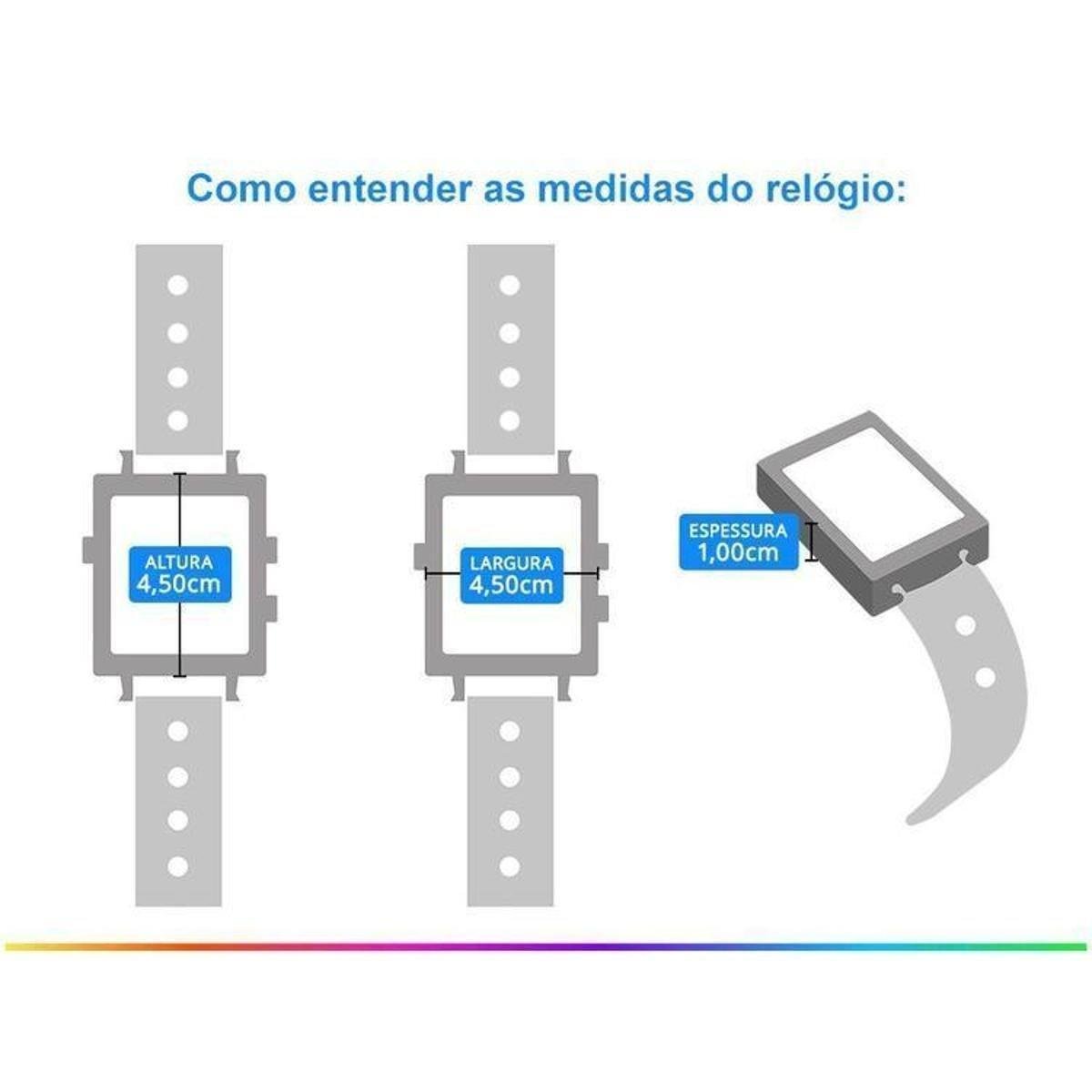 relogio digital mondaine prata