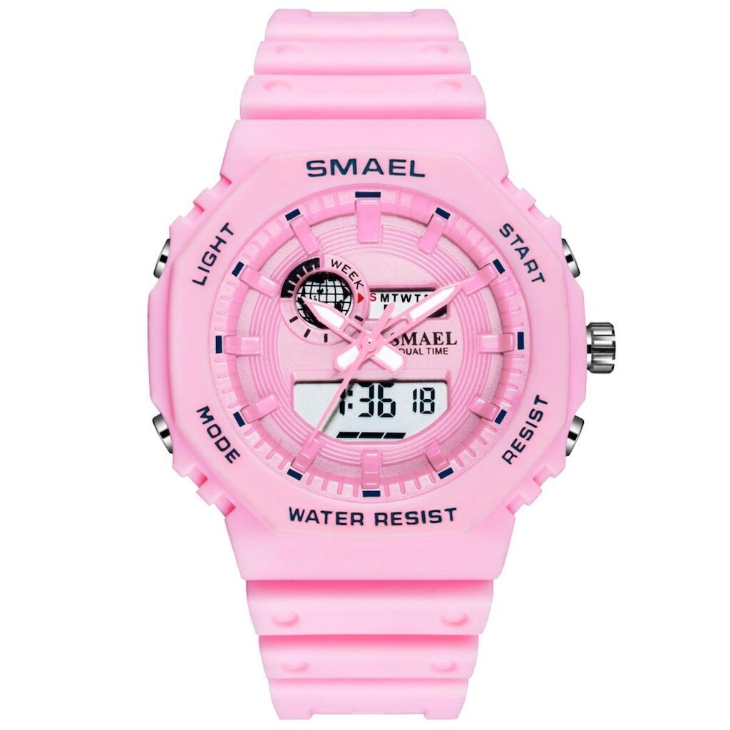Relógio Feminino Relógio Smael AnaDigi 8037 Rosa